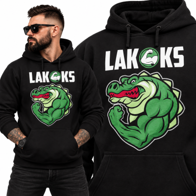 BLUZA Z KAPTUREM NA SIŁOWNIĘ  LAKOKS